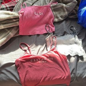 3 Shein Crop Tops